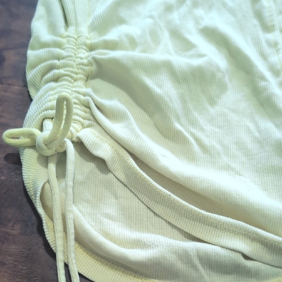 Pilcro by Anthropologie Yellow Ruched Polo‎ Tank Top - Picture 4 of 5